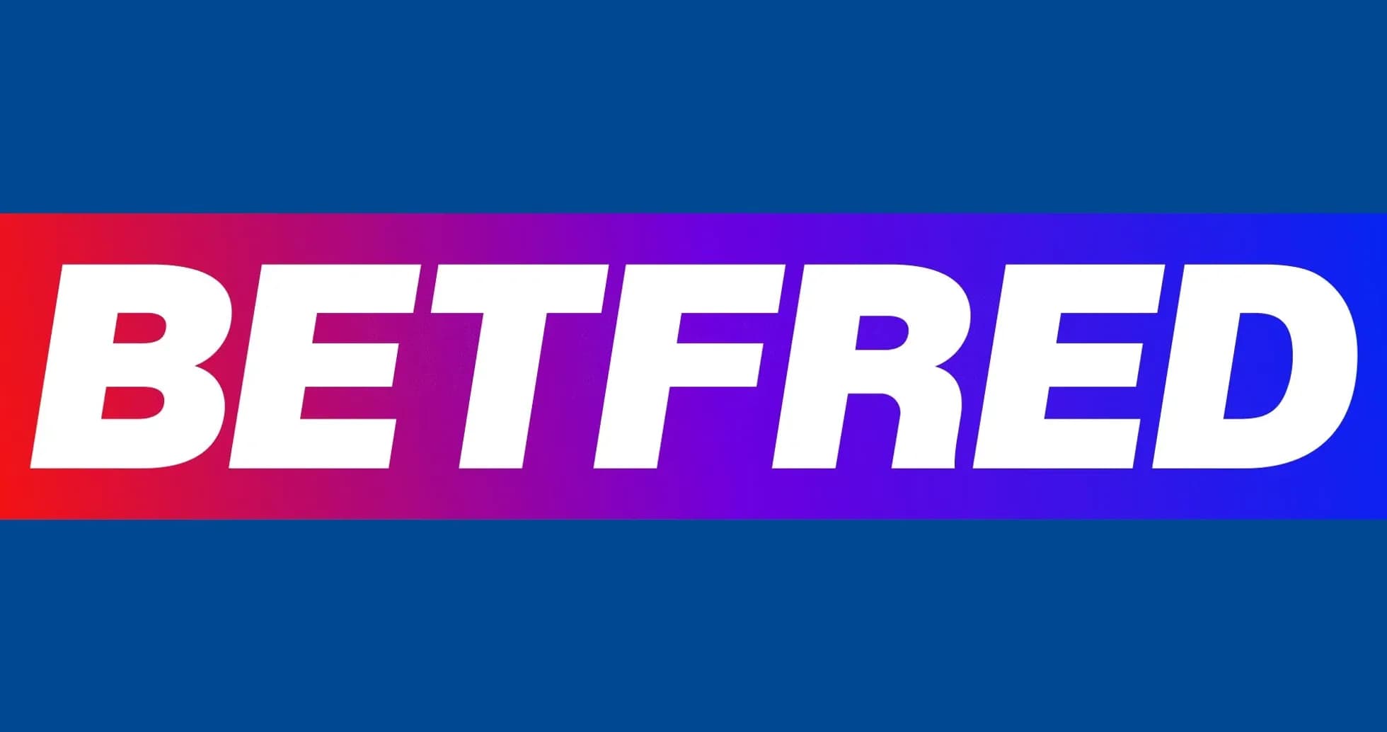 Logotipo de Betfred en fondo azul