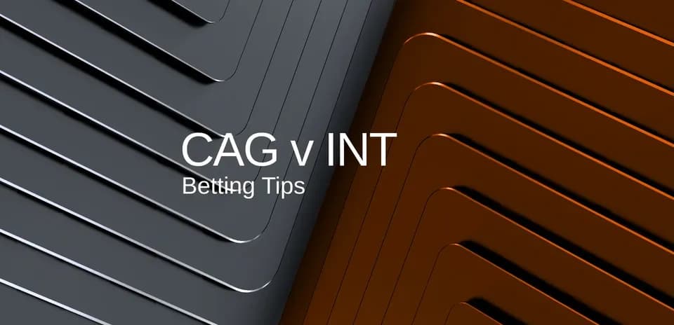 CAG vs INT en fondo gráfico con texto