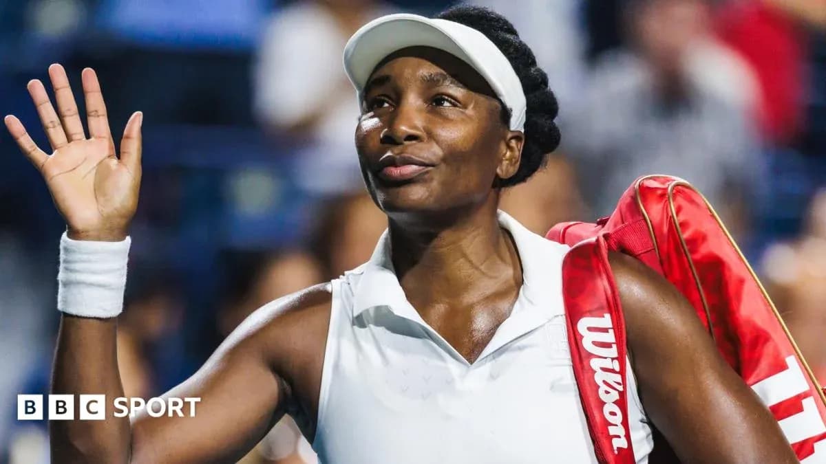 Jugadora de tenis saludando después del partido