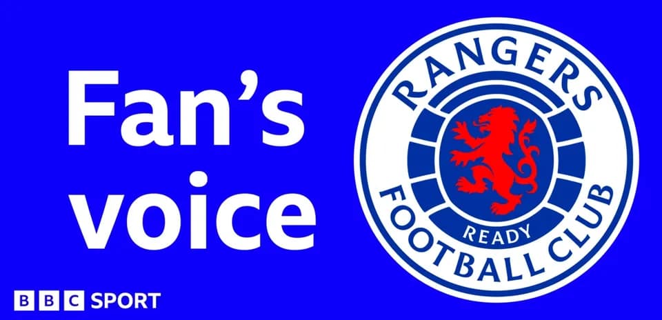 Logo de Rangers Football Club con texto de 'Fan's voice'