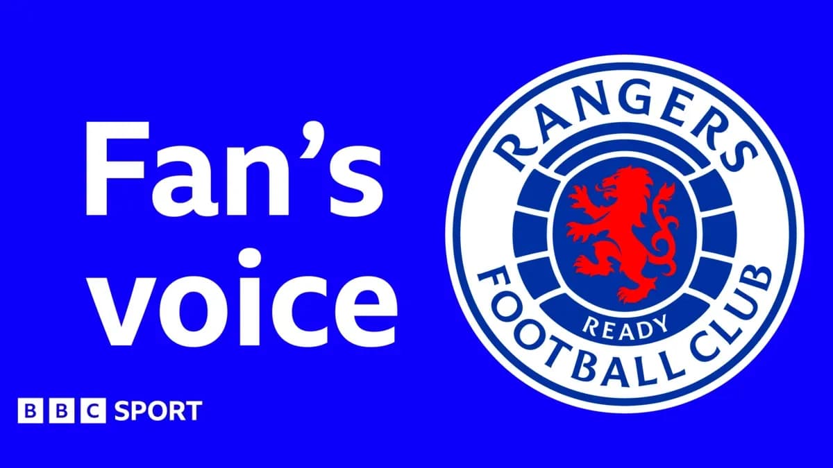 Logo de Rangers Football Club con texto de 'Fan's voice'
