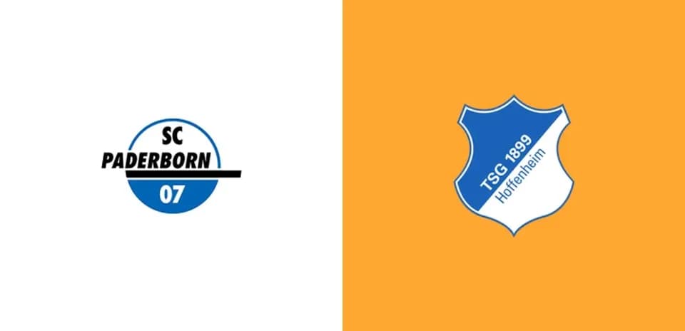 Logos de SC Paderborn 07 y TSG Hoffenheim