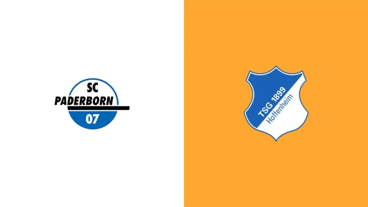 Logos de SC Paderborn 07 y TSG Hoffenheim