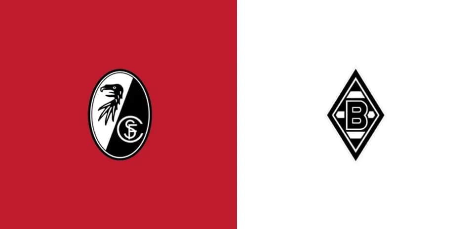 Logos de SC Freiburg y Borussia Mönchengladbach