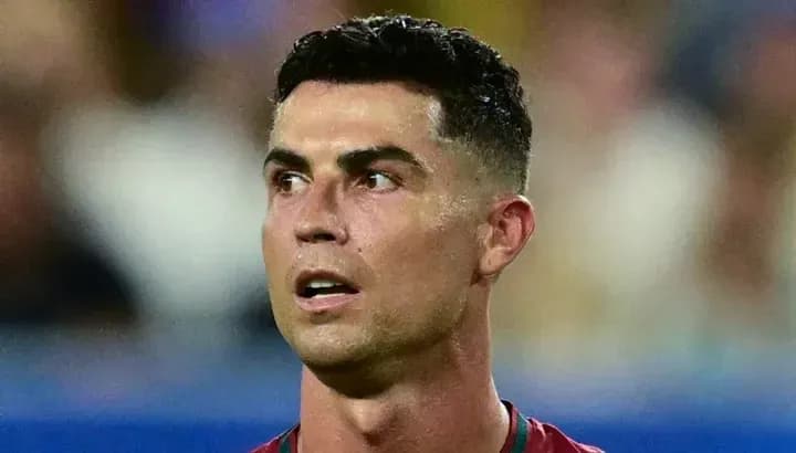 Cristiano Ronaldo durante un partido de fútbol