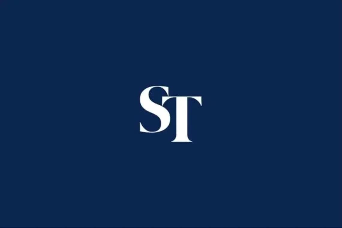 Logotipo de ST en fondo azul