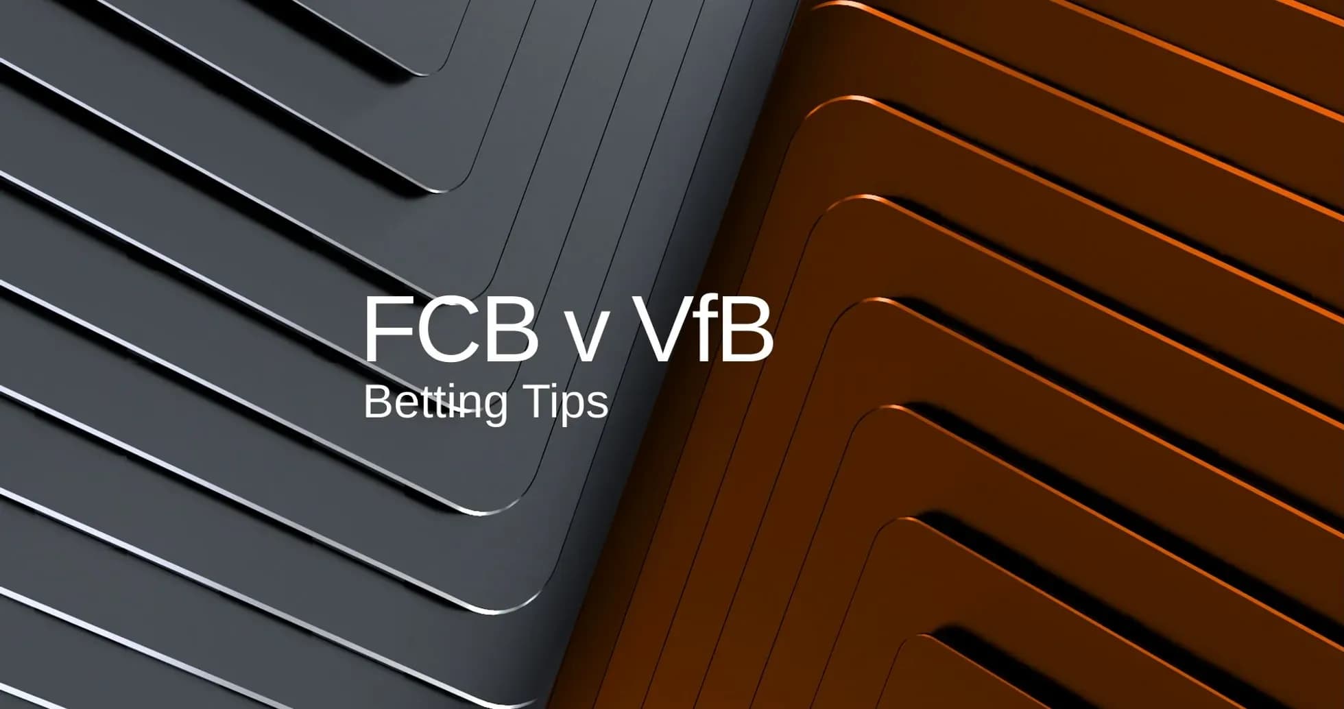 Diseño gráfico de consejos de apuestas para FCB vs VfB