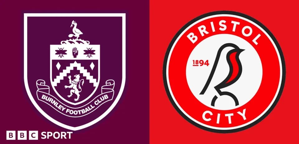 Logos de Burnley FC y Bristol City