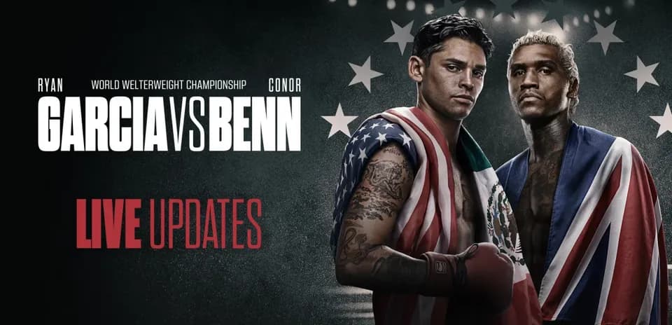 Ryan Garcia y Conor Benn en pelea de boxeo