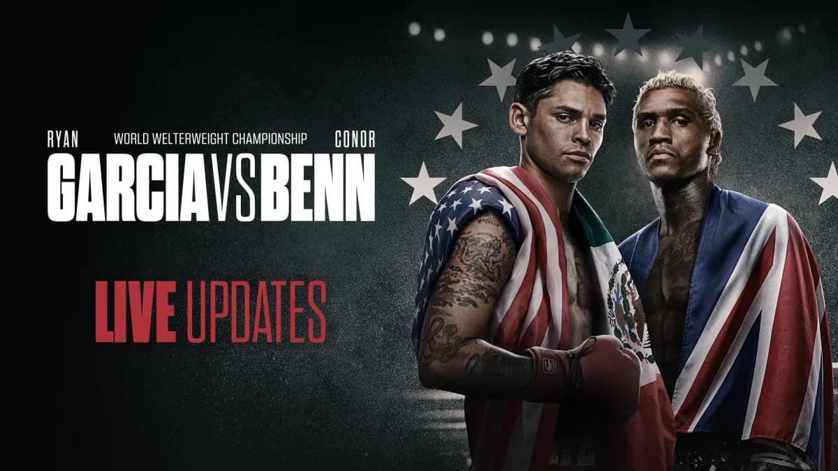 Ryan Garcia y Conor Benn en pelea de boxeo