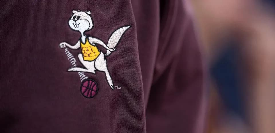 Logotipo de mascota de baloncesto en camiseta