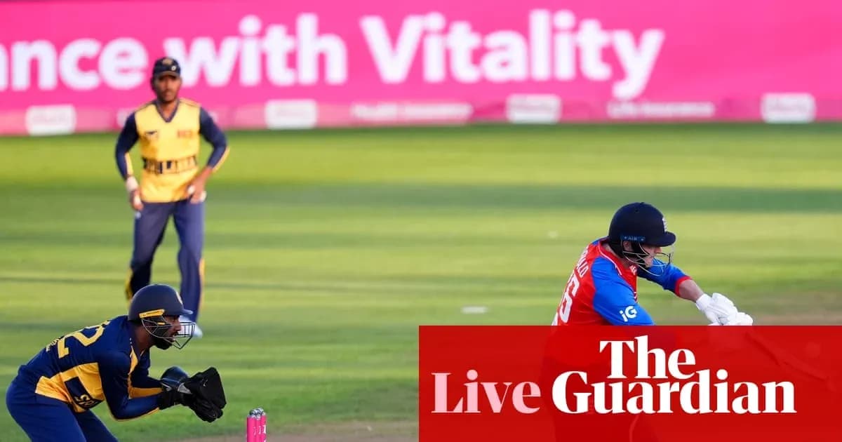 Jugadores de cricket en acción durante el partido