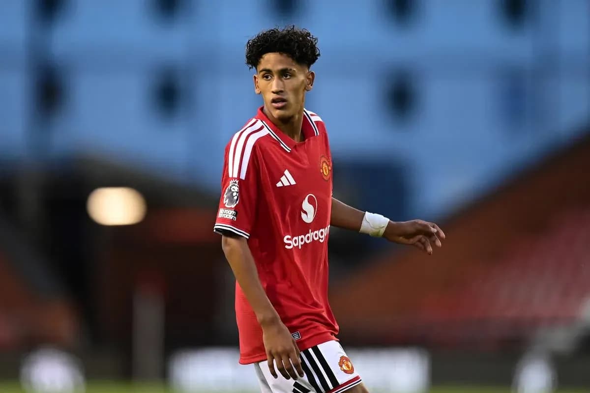 Jugador de Manchester United en acción durante el partido