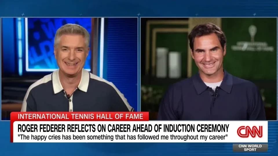 Entrevista a Roger Federer antes de su inducción
