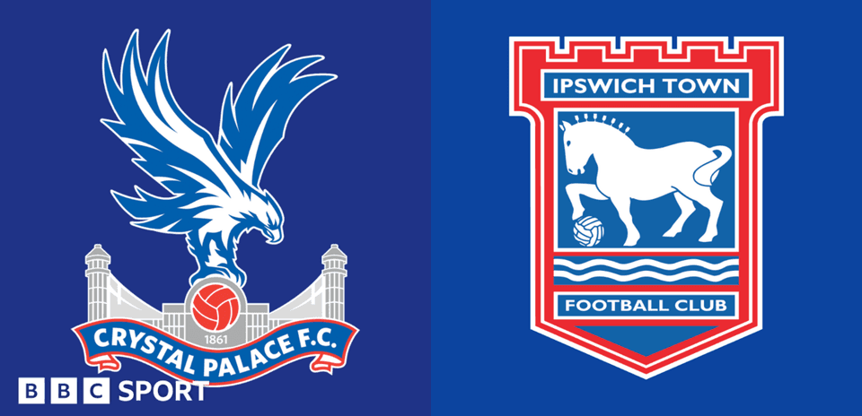 Logos de Crystal Palace y Ipswich Town