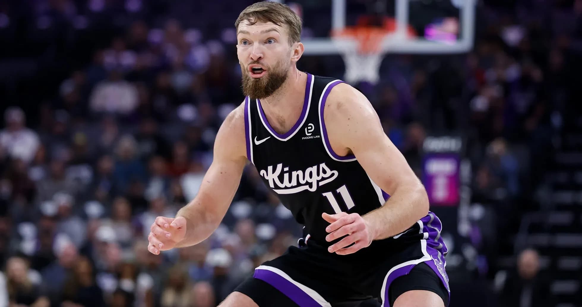 Jugador de los Kings en acción durante un partido
