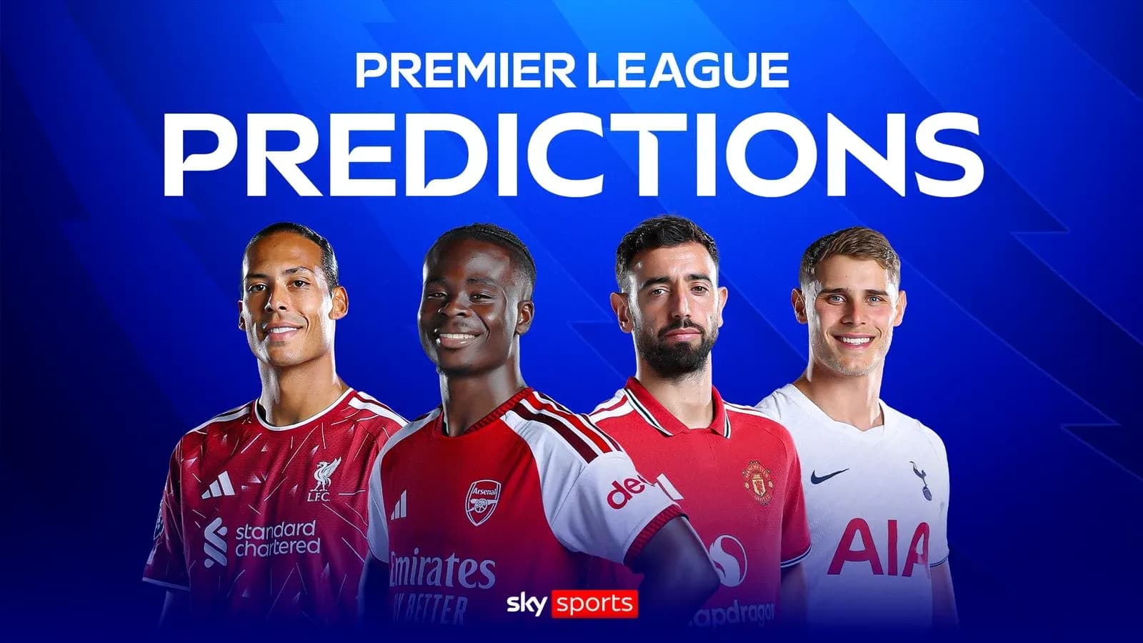 Jugadores de la Premier League posando para predicciones