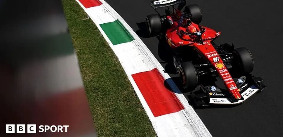 Coche de Fórmula 1 de Ferrari en la pista