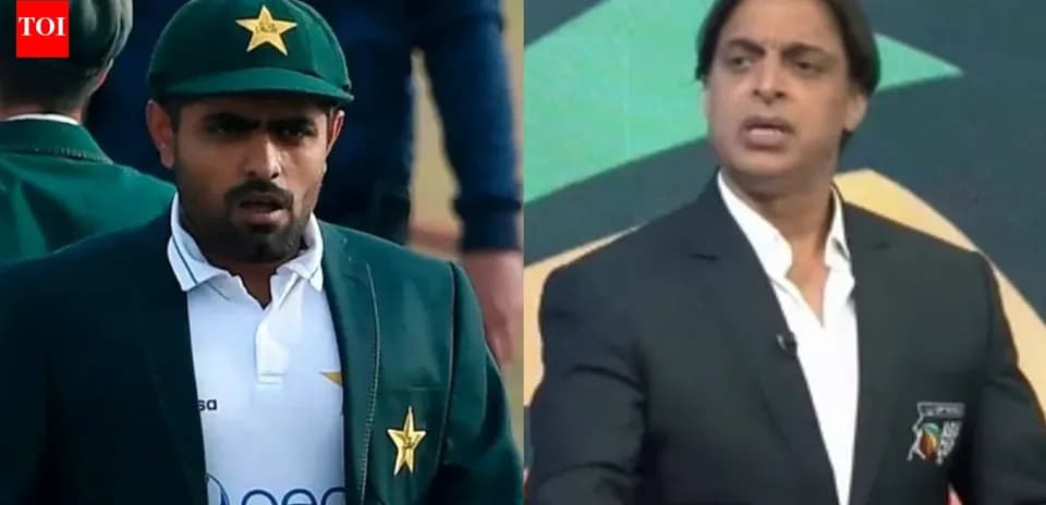 Babar Azam y Shoaib Akhtar en un análisis deportivo