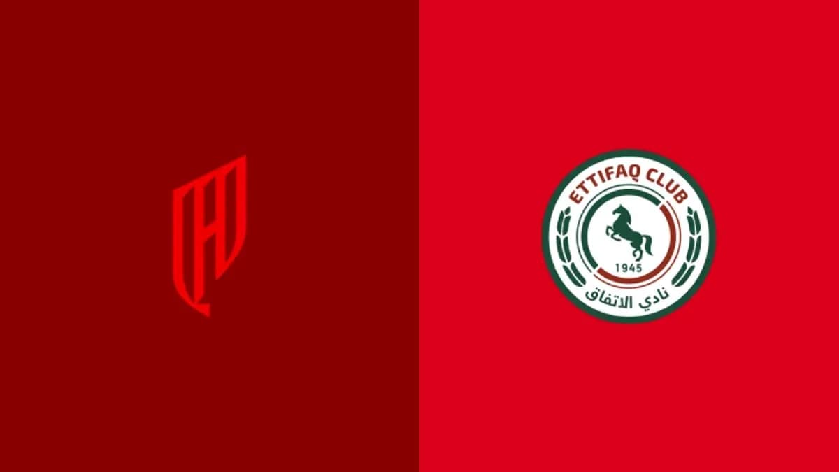 Logos de clubes en fondo rojo