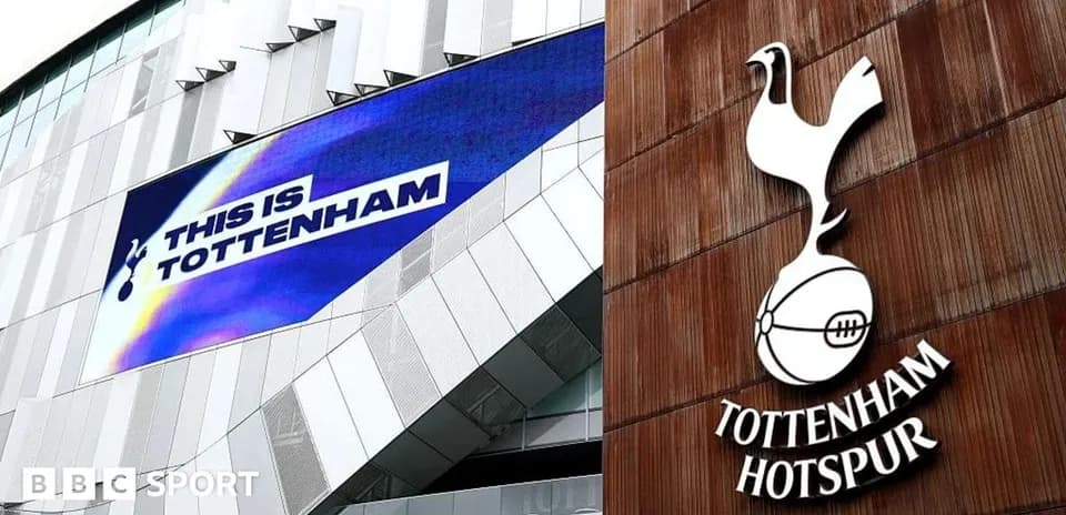 Cartel de 'Esto es Tottenham' en el estadio