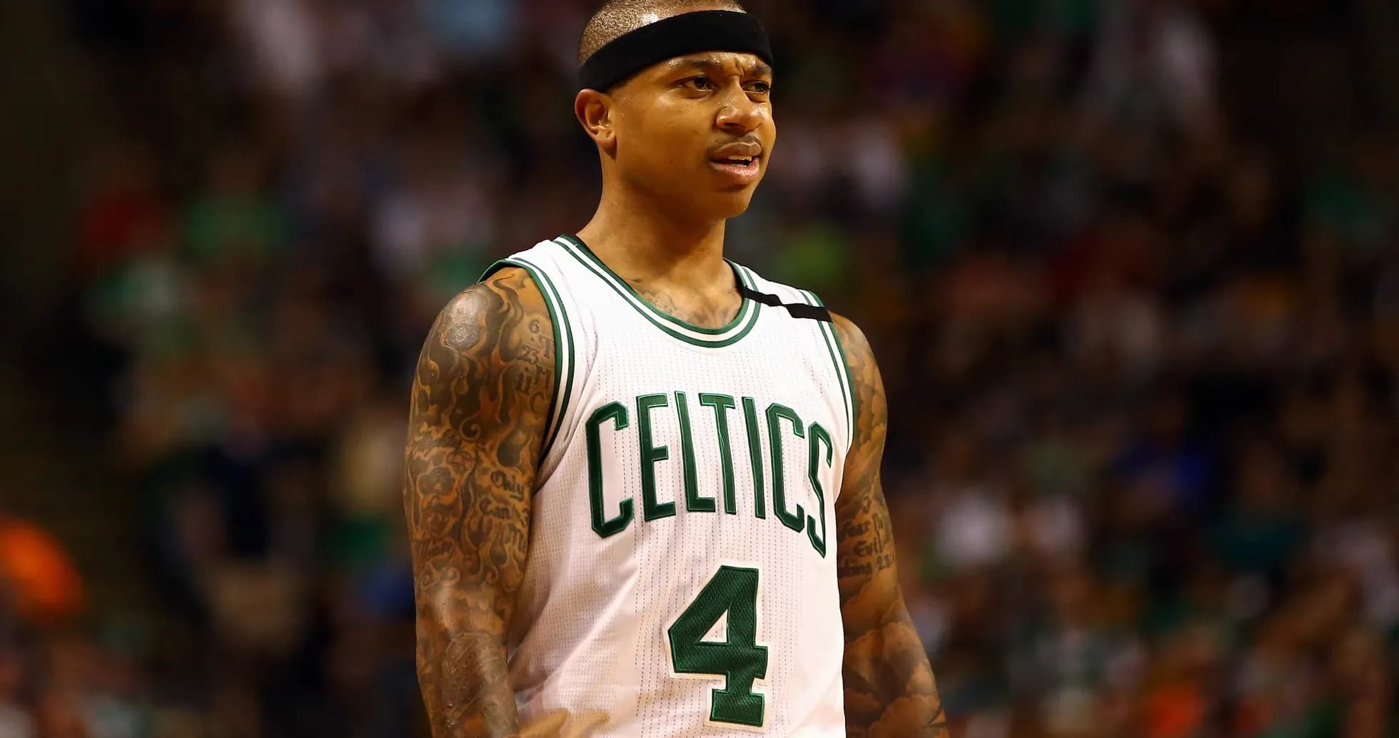 Jugador de los Celtics en acción durante un partido