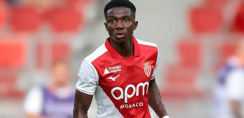 Jugador de AS Monaco en el campo durante el partido