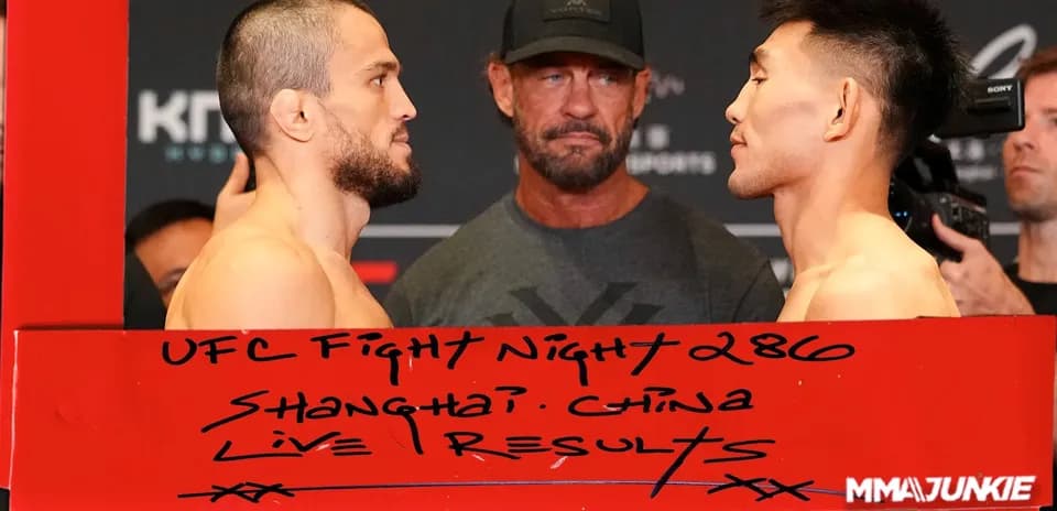 Dos luchadores en pesaje para UFC Fight Night 286