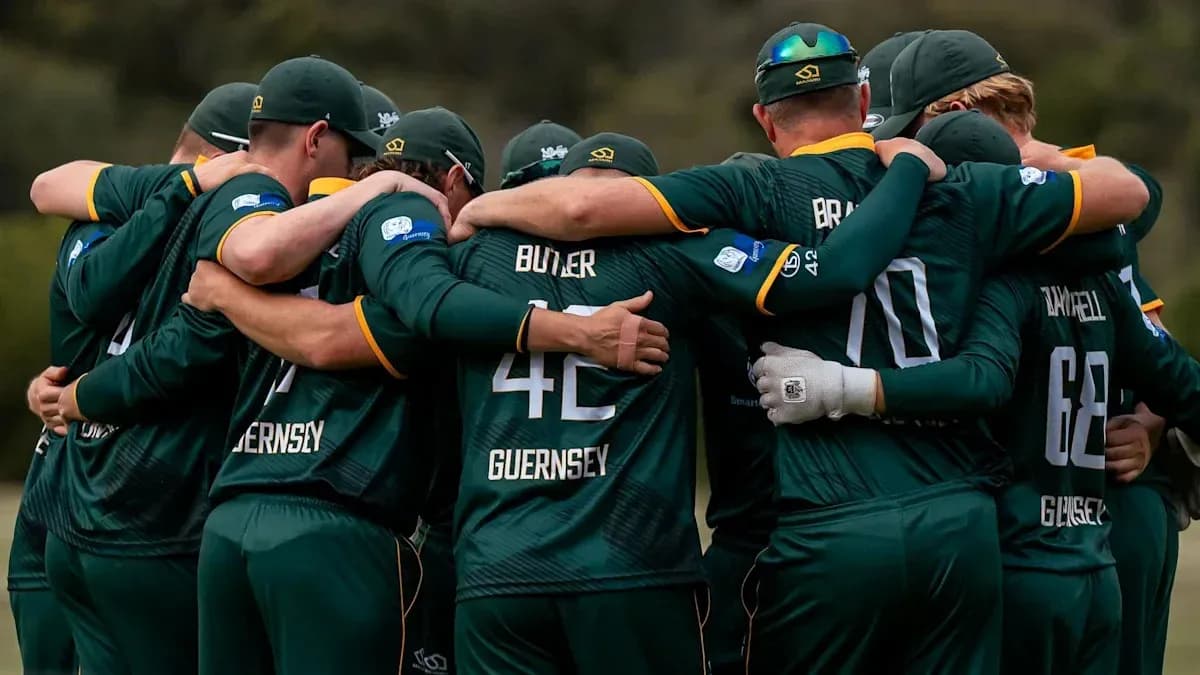 Equipo de críquet de Guernsey en reunión