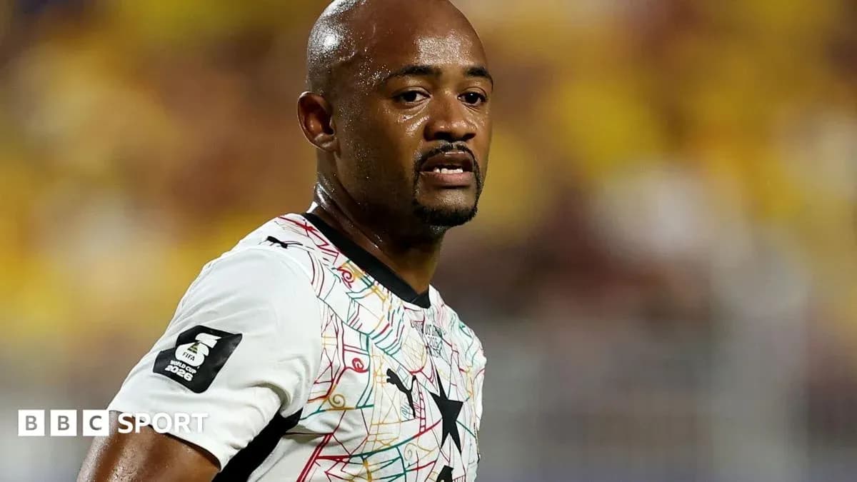 Jugador de Ghana en acción durante el partido