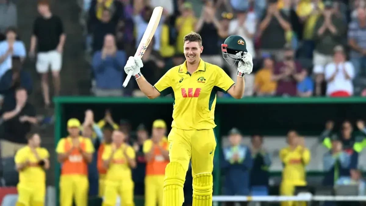Jugador de cricket australiano celebrando su logro Jugador de cricket australiano celebrando su logro